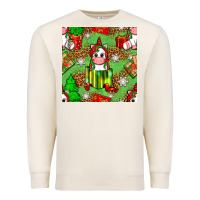 Sandshell Christmas unicorn and gift box Premium Sweatshirt - NancyCooperArtShop