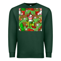 Sports Green Christmas unicorn and gift box Premium Sweatshirt - NancyCooperArtShop