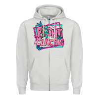 Dove Grey fight cancer Zipper Hoodie - AdoDesignShop