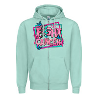 Seafoam fight cancer Zipper Hoodie - AdoDesignShop
