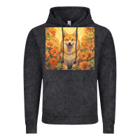 Vintage Black shiba inu Vintage Hoodie - Unal Design