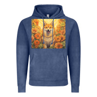 Vintage Denim shiba inu Vintage Hoodie - Unal Design