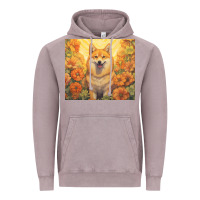 Vintage Zinc shiba inu Vintage Hoodie - Unal Design