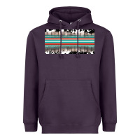 Plum western cowhide serape sunflower mama license plate Heavyweight Hoodie - BarkalooDesign