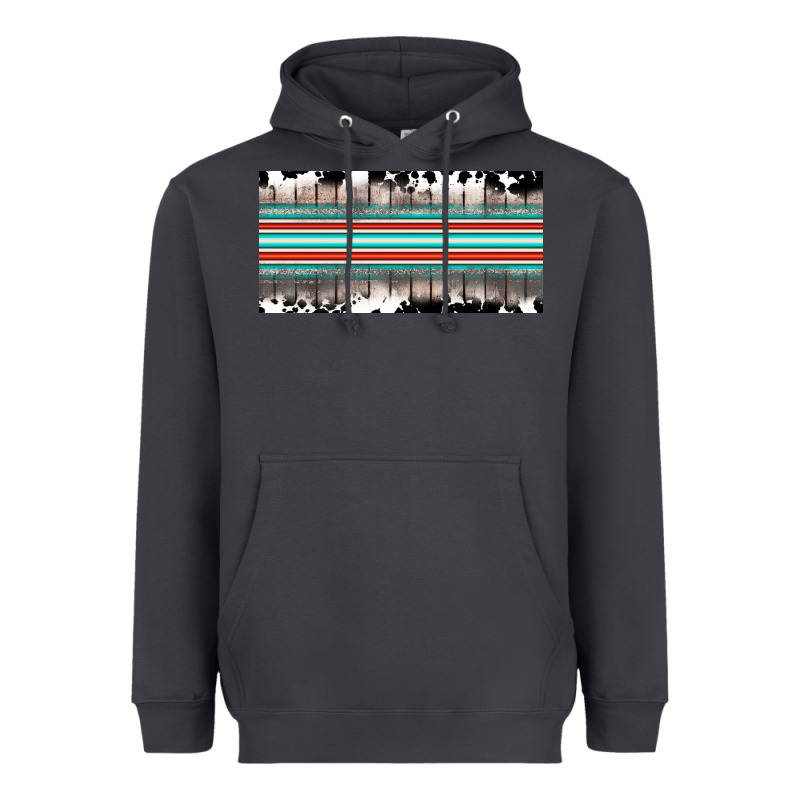 Western Cowhide Serape Sunflower Mama License Plate Heavyweight Hoodie by BarkalooDesign | Teevron
