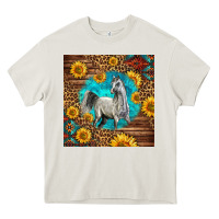 Cream arabian horse Heavy Core Tee - LillyAllenDesigns
