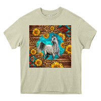 Mossy arabian horse Heavy Core Tee - LillyAllenDesigns