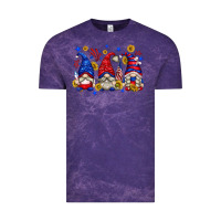 Cloud Purple American gnomes with sunflowers Vintage Tee - texasbilliewilder