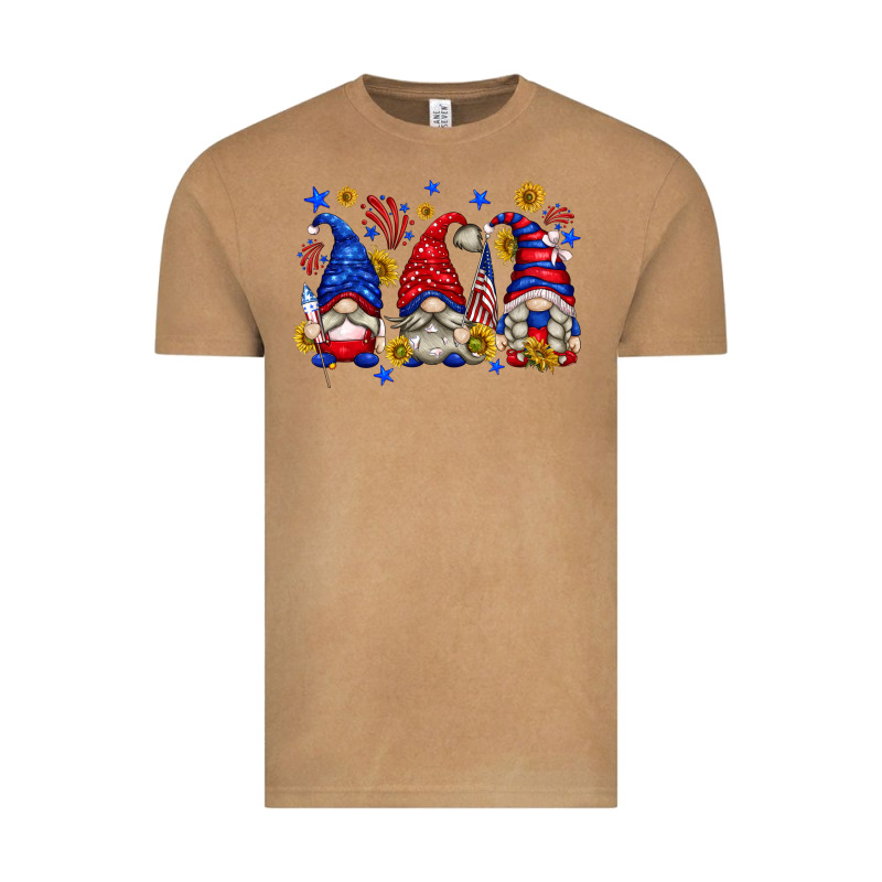 American Gnomes With Sunflowers Vintage Tee by texasbilliewilder | Teevron