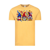 Vintage Mustard American gnomes with sunflowers Vintage Tee - texasbilliewilder