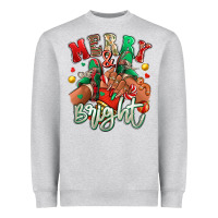 Heather Grey Merry and bright black girl sneakers Heavyweight Sweatshirt - RanaPortraitStore