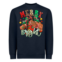 Navy Merry and bright black girl sneakers Heavyweight Sweatshirt - RanaPortraitStore