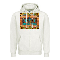 Oatmeal Heather faith it till you make it Zipper Hoodie - JahusDesignShop