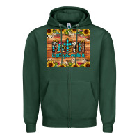 Sports Green faith it till you make it Zipper Hoodie - JahusDesignShop