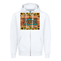 White faith it till you make it Zipper Hoodie - JahusDesignShop