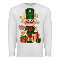Oatmeal Heather Christmas Nutcracker Premium Sweatshirt - NancyCooperArtShop