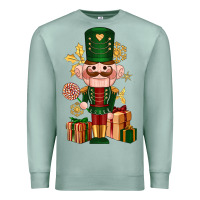Seafoam Christmas Nutcracker Premium Sweatshirt - NancyCooperArtShop