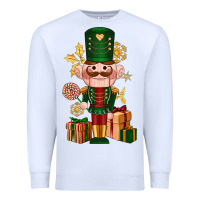 White Christmas Nutcracker Premium Sweatshirt - NancyCooperArtShop