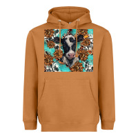 Meerkat western black and white cow Heavyweight Hoodie - BarkalooDesign