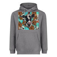 Storm western black and white cow Heavyweight Hoodie - BarkalooDesign
