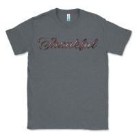 Charcoal Heather thankful Classic Tee - FaDigitalArtStudio