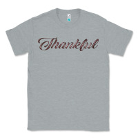 Heather Grey thankful Classic Tee - FaDigitalArtStudio