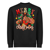 Black Merry Christmas black girl sneakers Heavyweight Sweatshirt - RanaPortraitStore
