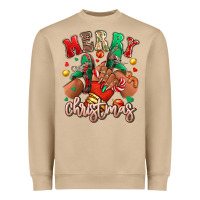 Mushroom Merry Christmas black girl sneakers Heavyweight Sweatshirt - RanaPortraitStore