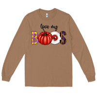 Toasted Coconut love my boos Long Sleeve Tee - CowhideDigitalArt
