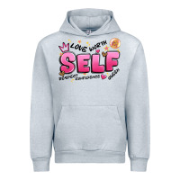 Heather Grey self love Urban Hoodie - Artiststas