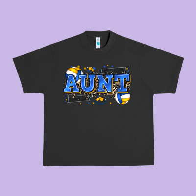 Aunt Volleyball Urban Heavy Tee Designed By Zillion Design Studio