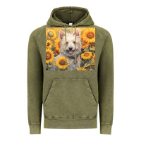 Vintage Olive westie Vintage Hoodie - Unal Design