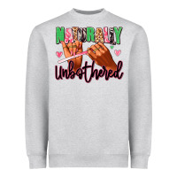 Heather Grey Naturally unbothered afro nails Heavyweight Sweatshirt - RanaPortraitStore