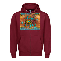 Burgundy all my hope is in jesus Zipper Hoodie - JahusDesignShop