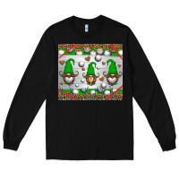 Black western golf gnome Long Sleeve Tee - HRA Design Shop