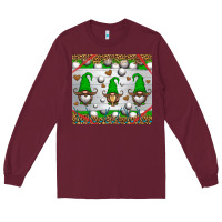 Burgundy western golf gnome Long Sleeve Tee - HRA Design Shop