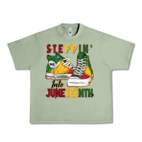 Oil Green steppin' into juneteenth Urban Heavy Tee - BarkalooDesign