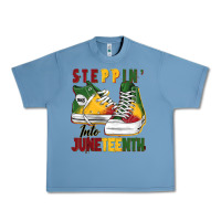 Pebble Blue steppin' into juneteenth Urban Heavy Tee - BarkalooDesign