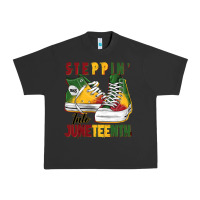Pigment Black steppin' into juneteenth Urban Heavy Tee - BarkalooDesign