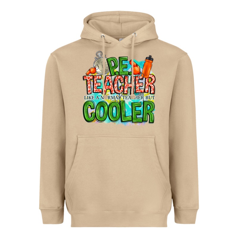 Pe Teacher But Cooler Heavyweight Hoodie by NancyCooperArtShop | Teevron