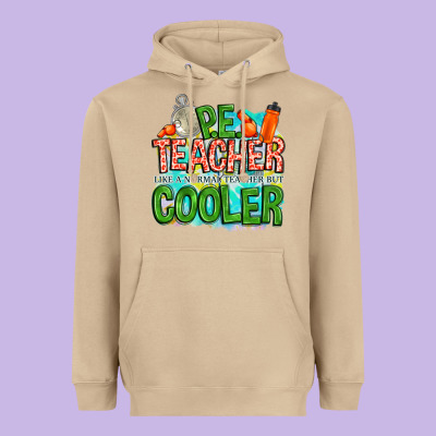 Pe Teacher But Cooler Heavyweight Hoodie Designed By Nancycooperartshop