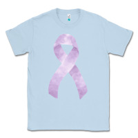 Dusty Blue testicular cancer ribbon fa element Classic Tee - FaDigitalArtStudio