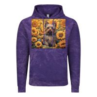 Cloud Purple yorkshire terrier Vintage Hoodie - Unal Design