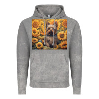 Cloud Rock yorkshire terrier Vintage Hoodie - Unal Design
