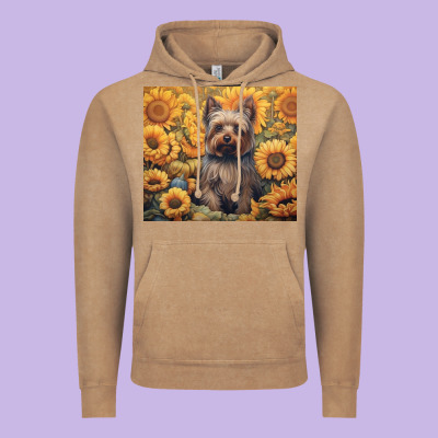 Yorkshire Terrier Vintage Hoodie Designed By Unal Design
