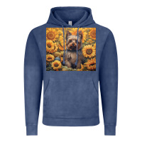 Vintage Denim yorkshire terrier Vintage Hoodie - Unal Design
