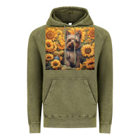 Vintage Olive yorkshire terrier Vintage Hoodie - Unal Design