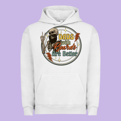 Dads With Beards Are Better Urban Hoodie Designed By Artiststas