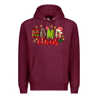 Burgundy mama claus Premium Hoodie - MaliasSmallBusiness