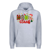Heather Grey mama claus Premium Hoodie - MaliasSmallBusiness